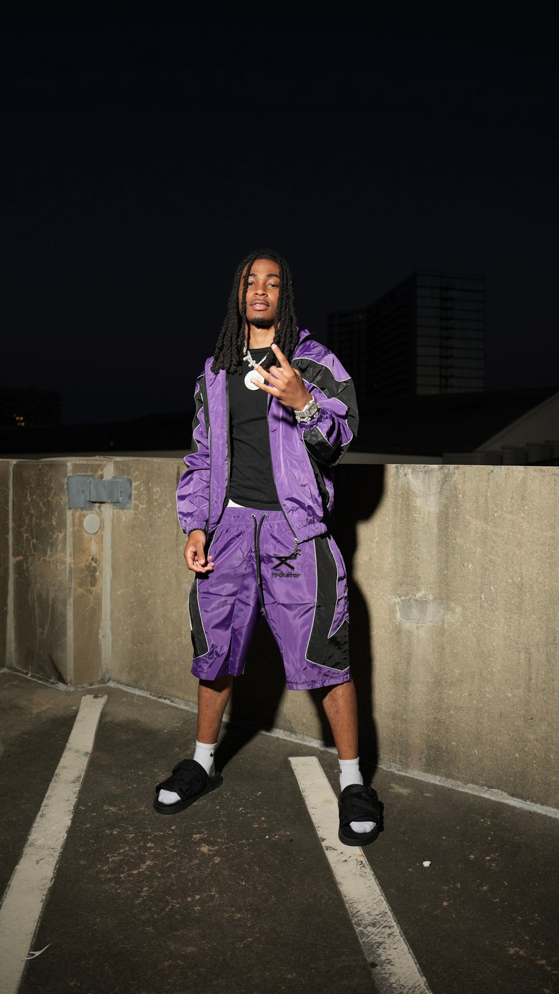 TRACK RUNNER SUIT (PURPLE)